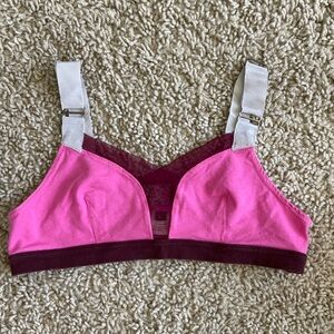 VPL bra top size large. Pink gray and burgundy. Super cute!!